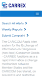 Mobile Screenshot of carrex.caricom.org